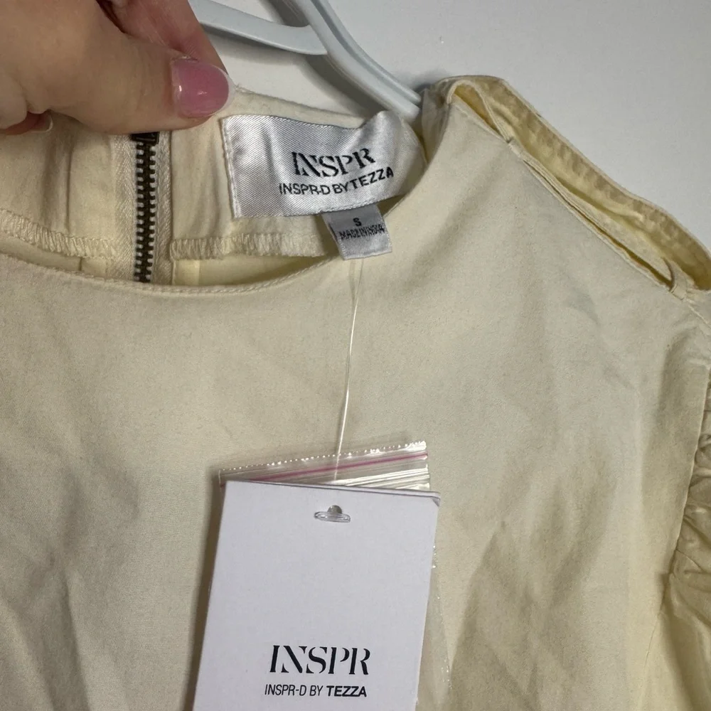 INSPR New York NWT Women's Top in Sweet Corn 💛 Size Small 💛 - Picture 2 of 7